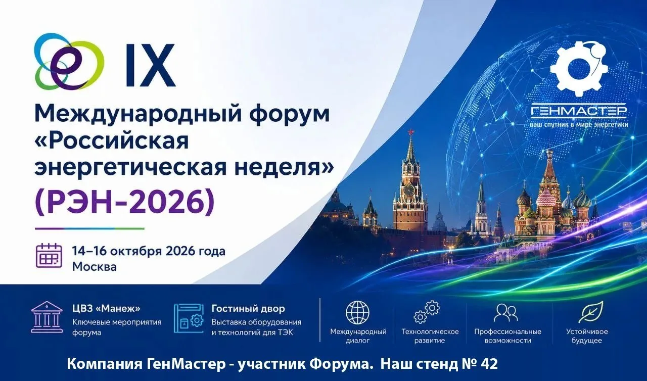 Генмастер на РЭН-2026: энергия для промышленности и новой инфраструктуры